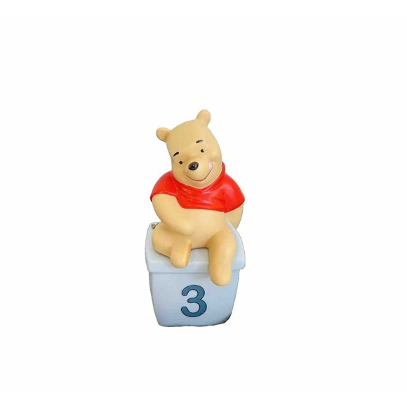 Who's Pooh? Plate Set 6 1/2" Child's Plate-Porcelain Retired Pooh Figurine-Used - Picture 5 of 13
